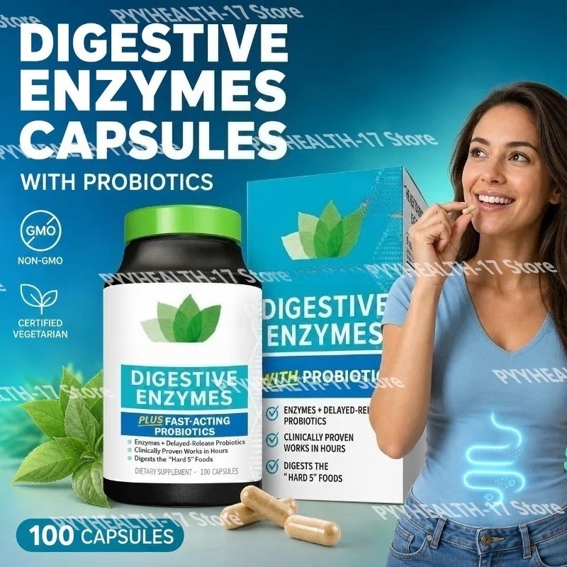 Digestive Enzyme Blend - Capsules met spijsverteringsenzymen en probiotica (Bacillus